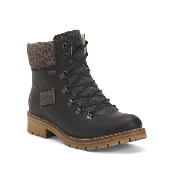 RIEKER Black/grey Sabrina 36 Comfort Boots - Picture 1 of 2
